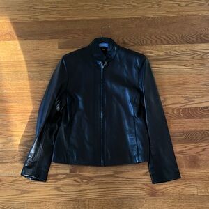 Jim & Mary Lou Women’s Brown Leather Jacket Size Small